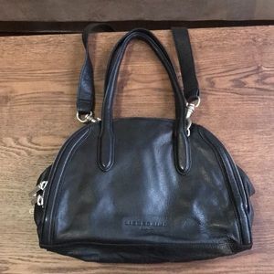 Liebeskind Black Leather Satchel Crossbody Bag